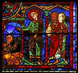 Escena de la Vida de San Martín, Catedral de Chartres